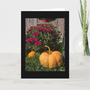 Autumnal Kürbis und Mehl Karte