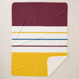 Autumnal Mulberry Bernster Streifen Sherpadecke