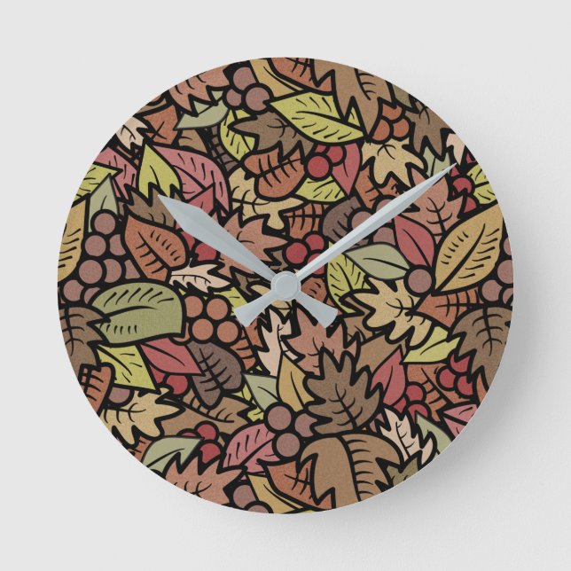 Autumnal Runde Wanduhr (Vorderseite)