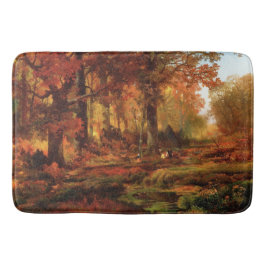 Autumnal Trees in Cresheim Glen (Philadelphia) Badematte