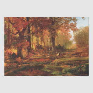 Autumnal Trees in Cresheim Glen (Philadelphia) Seidenpapier