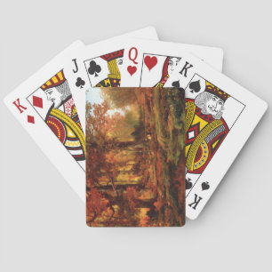 Autumnal Trees in Cresheim Glen (Philadelphia) Spielkarten