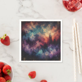 Autumnal Twilight Fall gestörte Tinte Decoupage Serviette