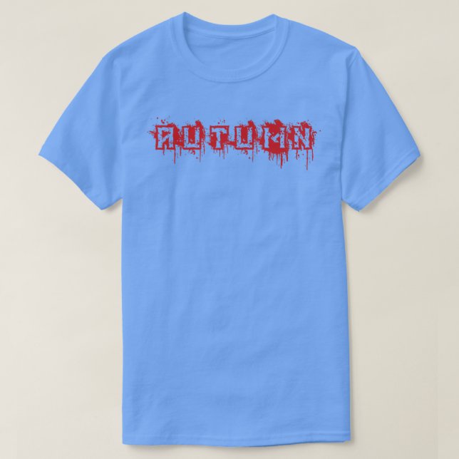 AutumnFirst Name Halloween Costume Personalized T-Shirt (Design vorne)