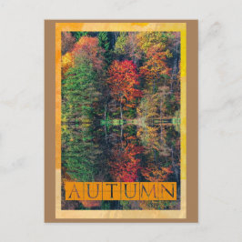 Autumns Reflektion Postkarte