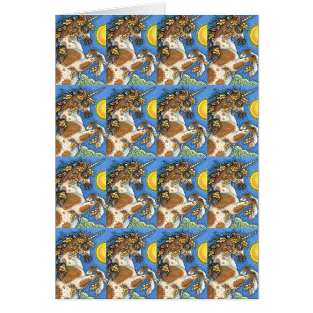 AUTUMNSTEUERN AUF EINER UNICORN STALLION, PFERDESK (Vorne)