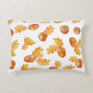 autumumun seamless pattern with colorful oak leave dekokissen