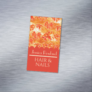 AUTUNM BOWS FALL BUSINESS CARD MAGNETISCHE VISITENKARTE