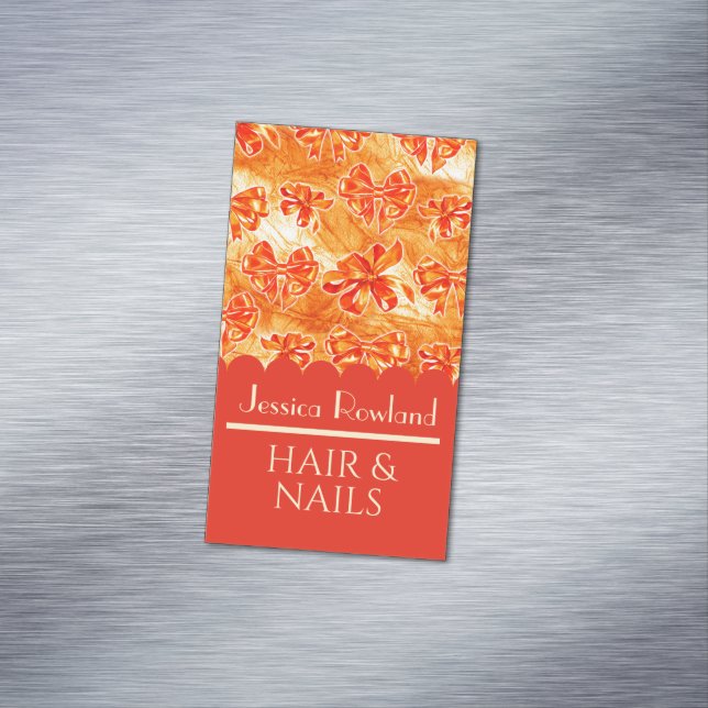 AUTUNM BOWS FALL BUSINESS CARD MAGNETISCHE VISITENKARTE (Beispiel)