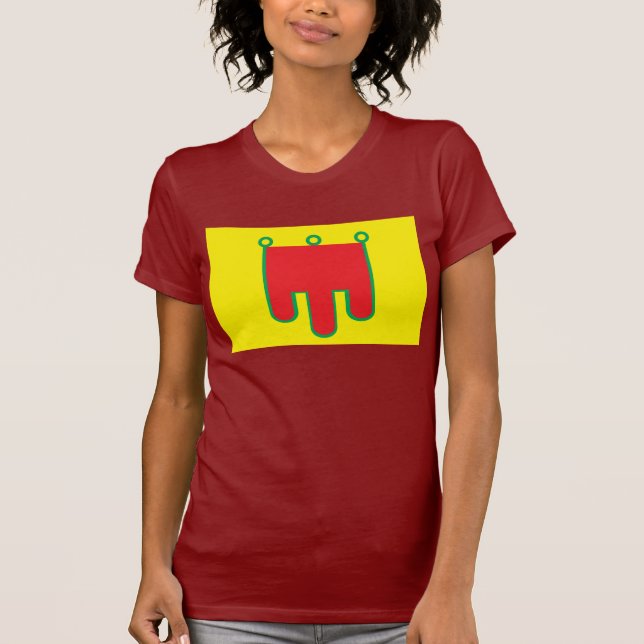 Auvergne-Flaggen-T - Shirt (Vorderseite)