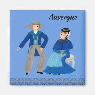 AUVERGNE, Frankreich Magnet