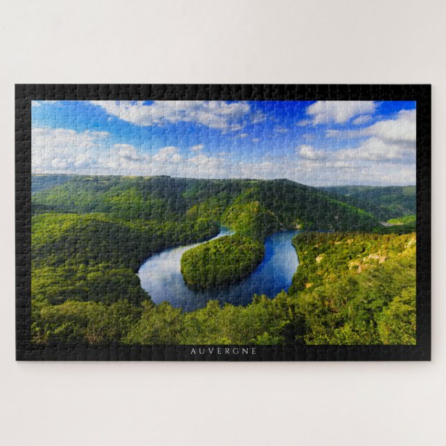AUVERGNE - Méandre de Queuille Puzzle (Horizontal)