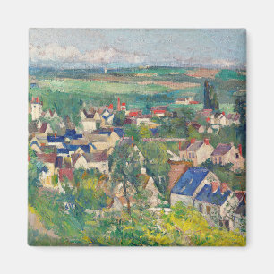Auvers, Panoramasicht auf Paul Cézanne Magnet