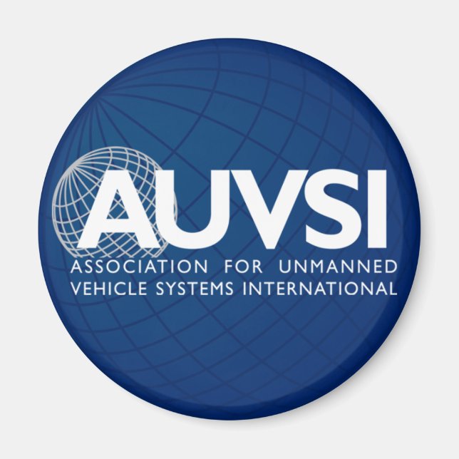 AUVSI Round-Logo-Magazin Magnet (Vorne)