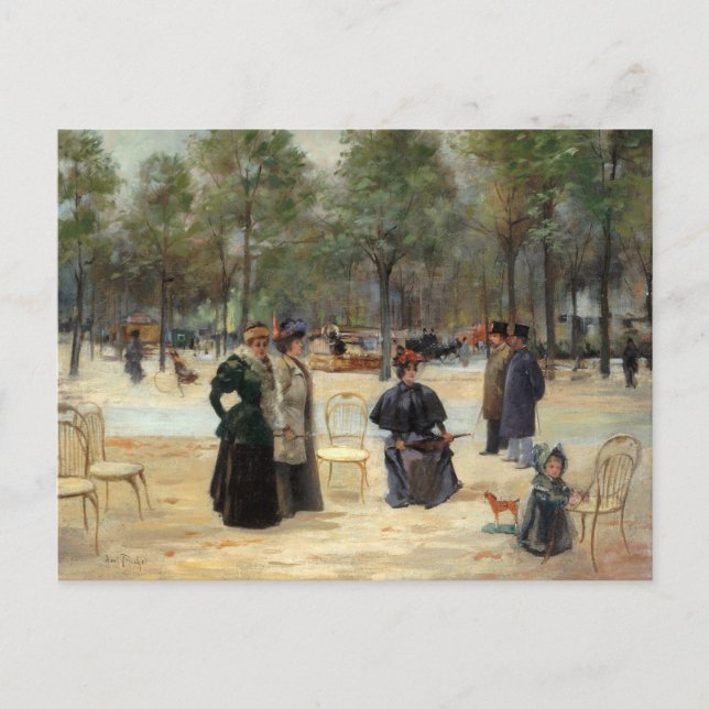 Aux Champs-Élysées | Louis Abel-Truchet Postkarte (Vorderseite)