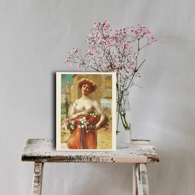 Aux Rose von Emile Vernon Postkarte (Von Creator hochgeladen)