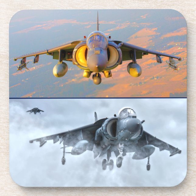 AV-8B HARRIER II GETRÄNKEUNTERSETZER (Vorderseite)