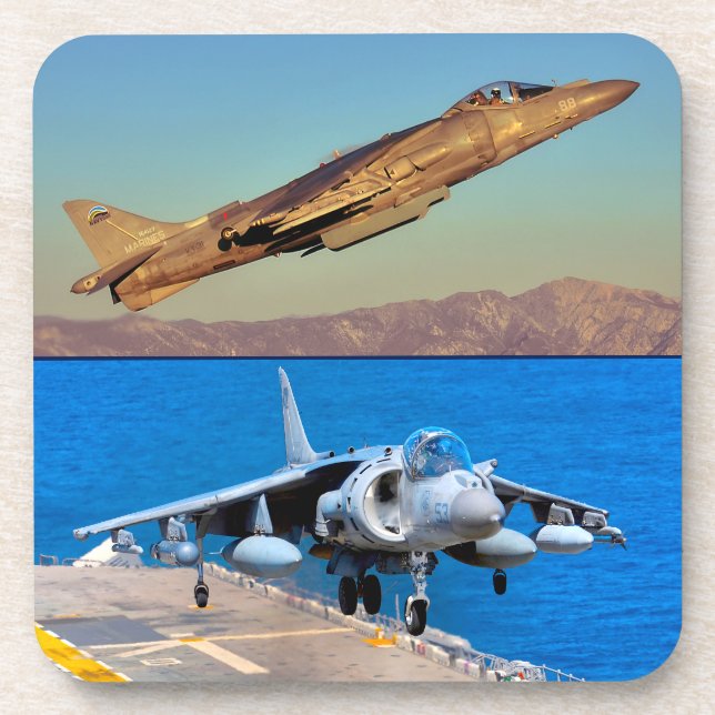 AV-8B HARRIER II GETRÄNKEUNTERSETZER (Vorderseite)