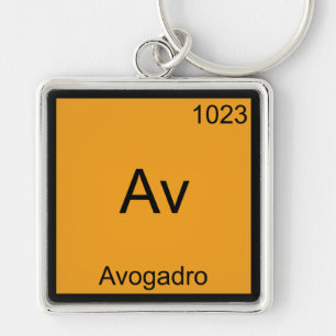 Av - Avogadro Funny Element Chemistry Symbol T-Shi Schlüsselanhänger