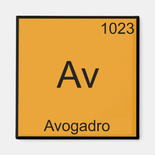 Av - Avogadro Lustiges Element Chemie Symbol T-Shi Magnet