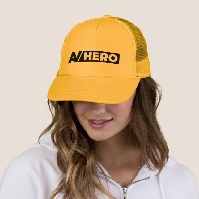 AV HERO YELLOW TRUCKER HAT TRUCKERKAPPE (Beispiel)