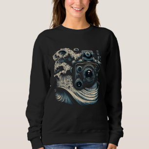 AV-Techniker Schallwellen Kamera Audiovisuell Tech Sweatshirt
