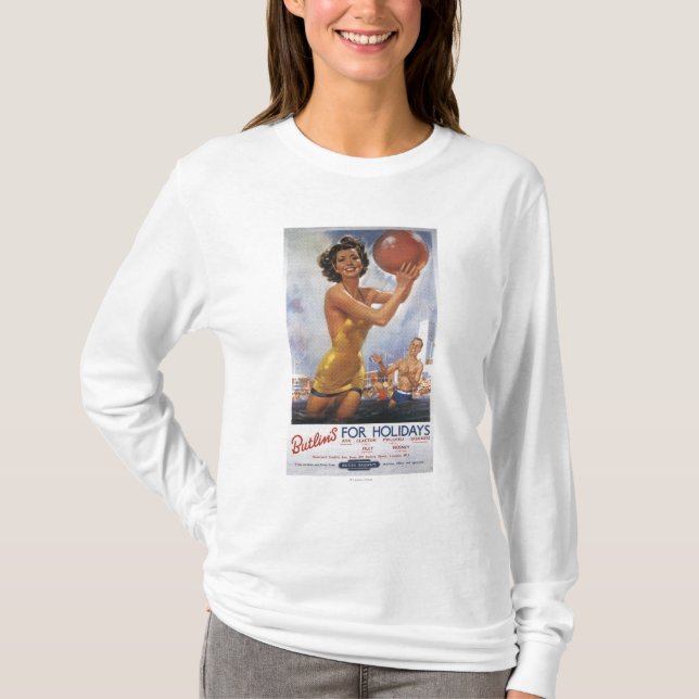 Ava Gardner identisches Butlins Lager T-Shirt (Vorderseite)