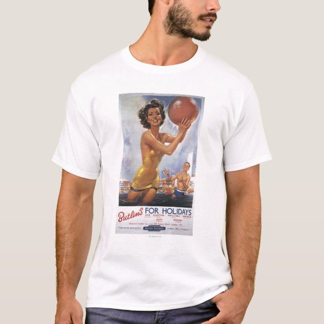 Ava Gardner identisches Butlins Lager T-Shirt (Vorderseite)