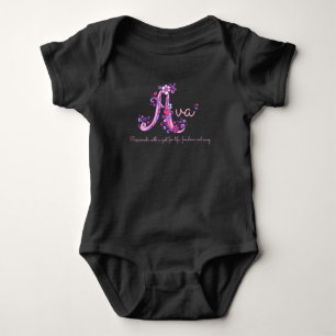 Ava Girls Name & Bedeutung Brief Ein Baby Bekleidu Strampler