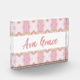Ava Grace Print Decorativ Akrylblock Fotoblock