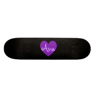Ava in Lila Skateboard