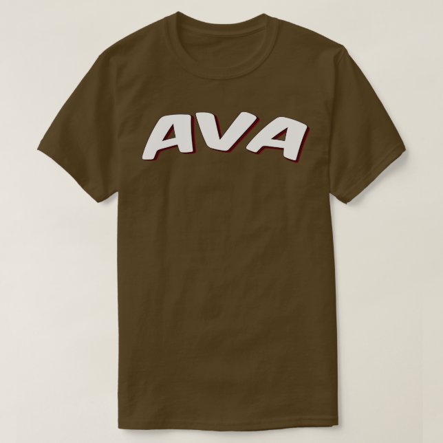 Ava Mein Name ist Ava 1 T-Shirt (Design vorne)
