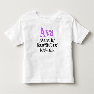 Ava Namensbeschreibungs-Shirt Kleinkind T-shirt