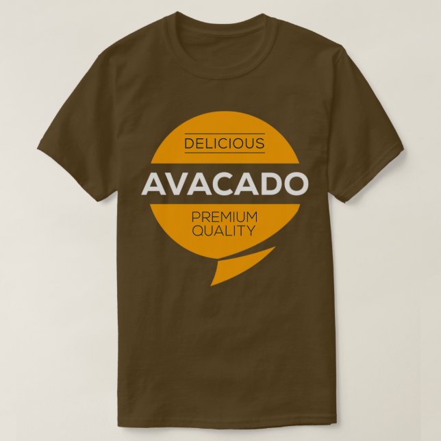 Avacado Food Design 2 T-Shirt (Design vorne)