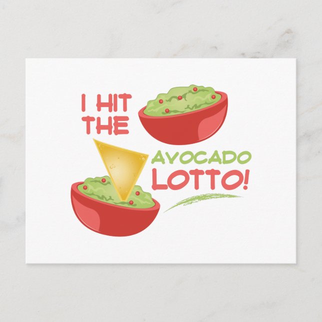 Avacado Lotto Postkarte (Vorderseite)