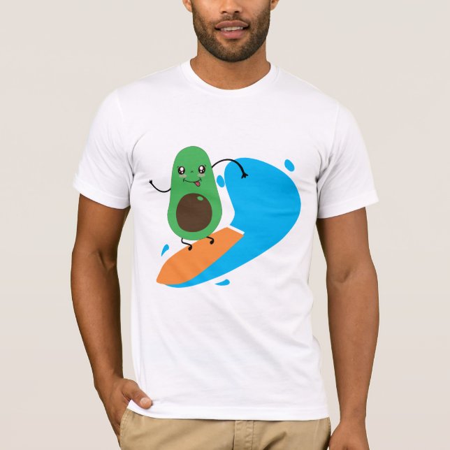 Avacadosurfen T-Shirt (Vorderseite)