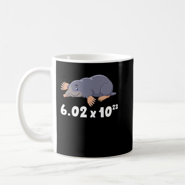 Avagadros Nummer Funny Mole Day Chemie Kaffeetasse (Links)