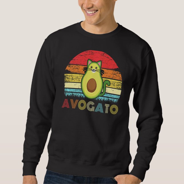 Avagato Cat Avogato Avocado Sweatshirt (Vorderseite)