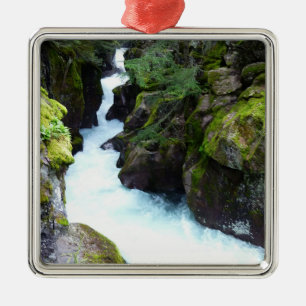 Avalanche Gorge I im Glacier-Nationalpark Silbernes Ornament