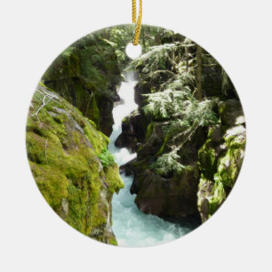 Avalanche Gorge II im Glacier-Nationalpark Keramik Ornament