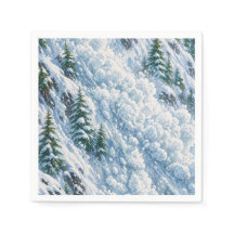 Avalanche Mountain Snow Scene