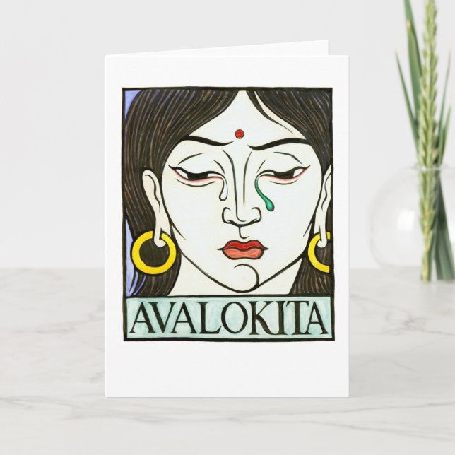 Avalokita Gruß-Karte Karte (Vorderseite)