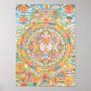 Avalokiteshvara Mandala Poster