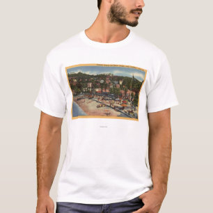 Avalon Ansicht von Halbmond-Allee. U. Strand T-Shirt