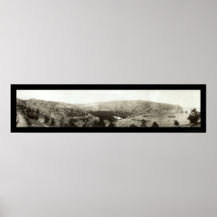 Avalon, CA Catalina Island Foto 1910 Poster