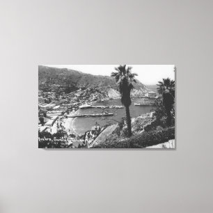 Avalon, CA Santa Catalina Island Aussicht auf Hafe Leinwanddruck