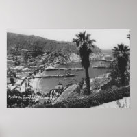 Avalon, CA Santa Catalina Island Aussicht auf Hafe