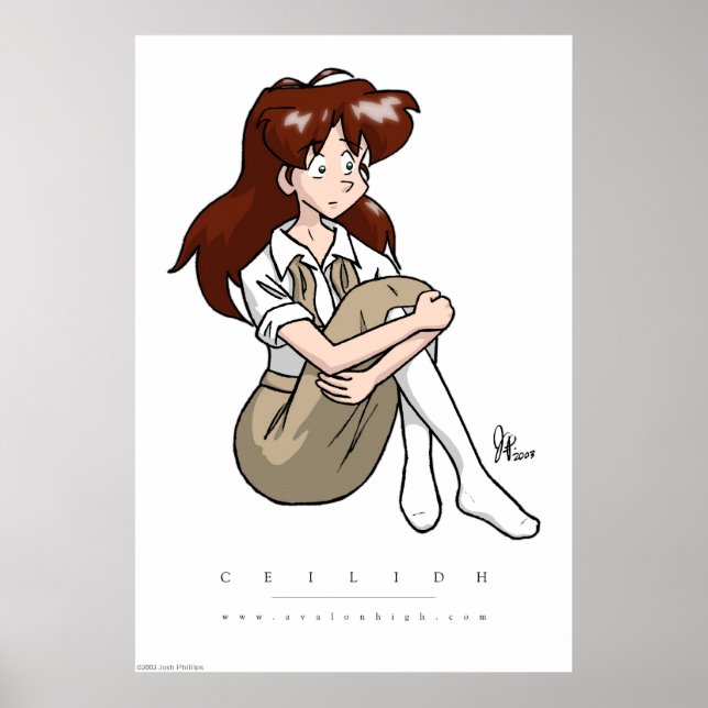 Avalon - Ceilidh-Zeichenportrait Poster (Vorne)