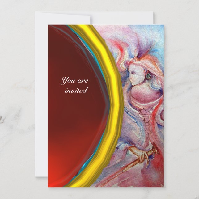 AVALON, Edelstein Rot Einladung (Vorderseite)