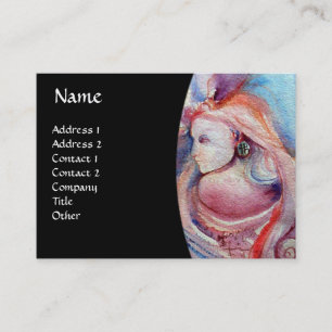 AVALON Magic and Mystery gem monogram black gelb Visitenkarte